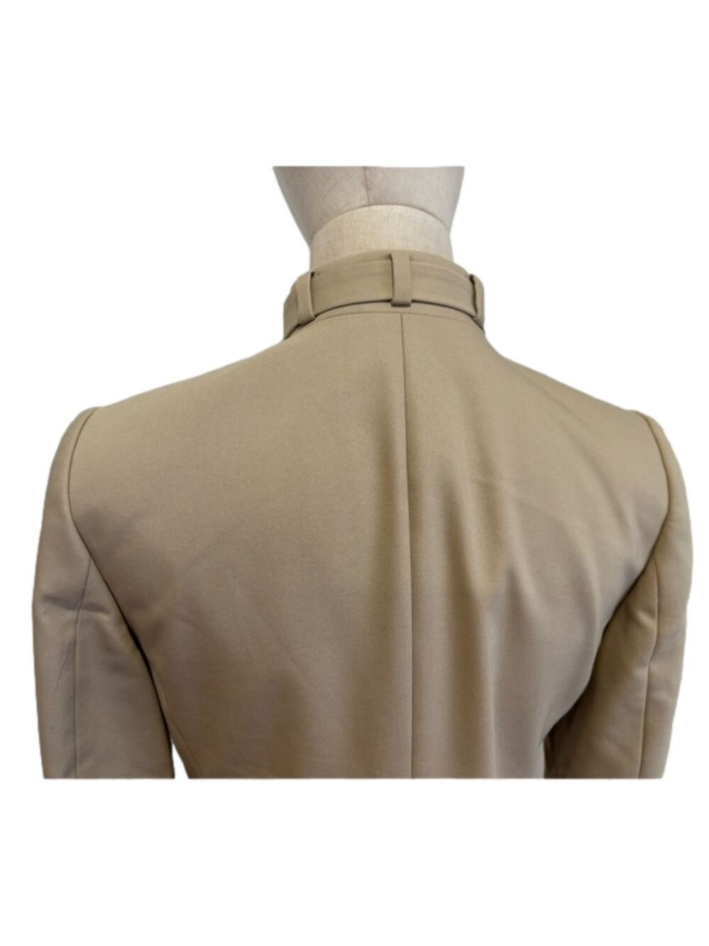 SAFARI STYLE CROPPED JACKET W A MANDARIN COLLAR & 4 FLAP POCKETS EUC 6P - Picture 6 of 9